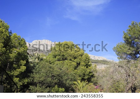Coastal mountains of southern Spain