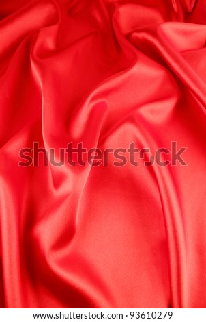 red background with a red satin