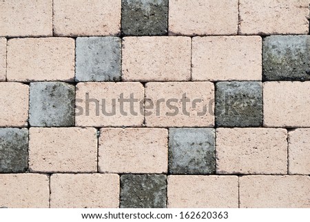Small dark and light bricks wall texture
