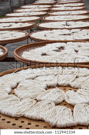 Taiwan Asia Background dishes food culture outdoor noodles curly brown wood sunlight white piece more