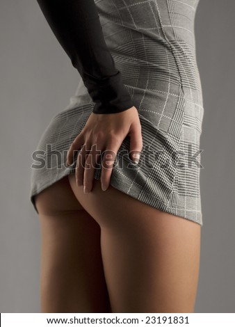 stock photo beauty ass in tight dress