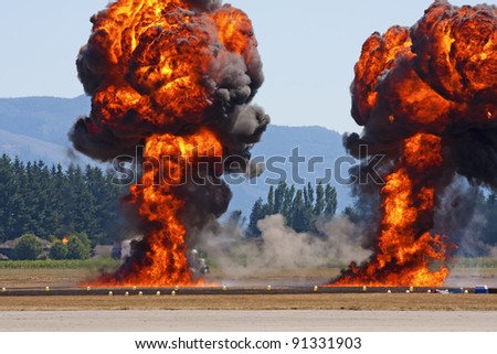 Fire Bomb Drop, Airshow