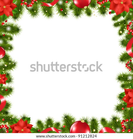 Xmas Border Stock Photo 91212824 : Shutterstock