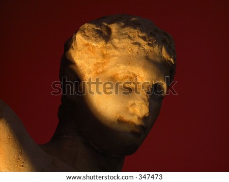 Greek sculpture head