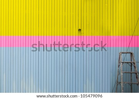 house painter yellow and pink