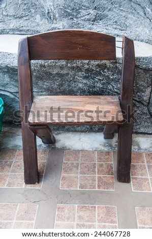 One old wood style chairs