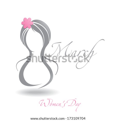 Happy Women's Day, March 8. Vector Illustration. Eps 10. - stock vector