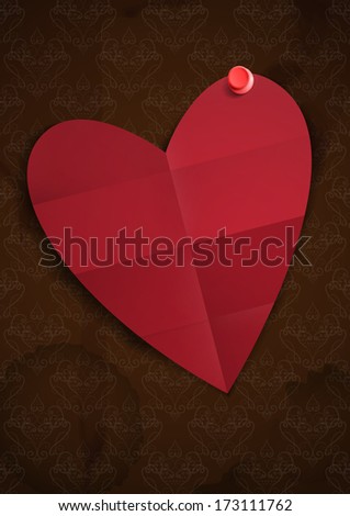 Greeting Card Design, Template. Happy Valentines Day.