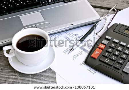 Finance Concept, Office Objects
