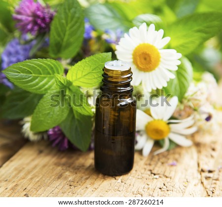 Essential Oil with Natural Herbs , Alternative Medicine
