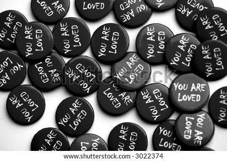 pile of you are loved pins