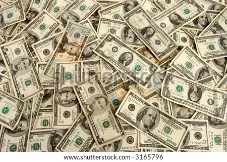 American currency, cash, lots of real money background
