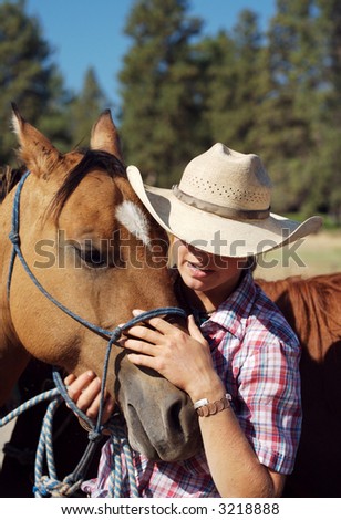 Cowgirl and Her Horse