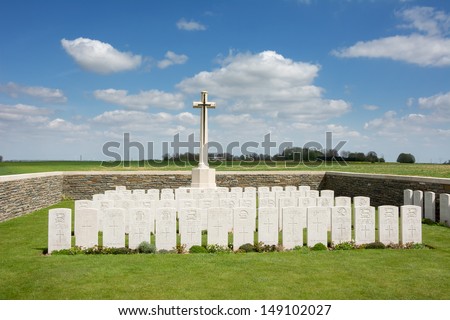 Commonwealth Graves Serre Road France of the First World War