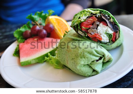 Mexican wraps and food