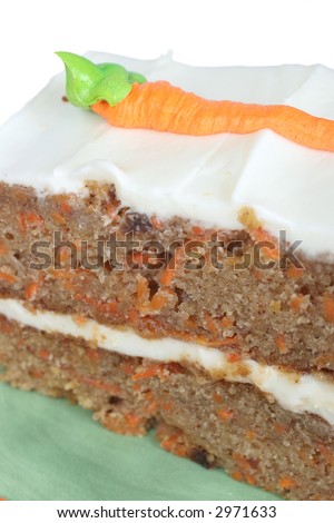 Piece of carrot cake