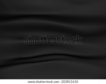 Black soft fabric with folds