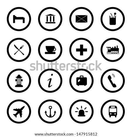 Vector Illustration Of City Map Icons. - 147915812 : Shutterstock