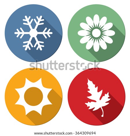 Season icons vector illustration.