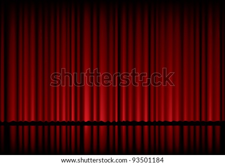 vector background with red velvet curtain vector background with red velvet curtain