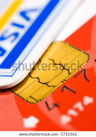 Plastic cards and security chip