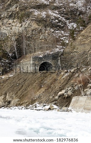 One of the stone tunnels on Circum-Baikal Railway