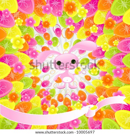 cute easter bunny pictures to color. Pretty Easter bunny. Cute