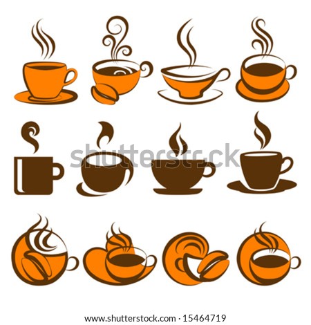 Logo Design on Stock Vector   Coffee  Elements For Design  Vector Illustration