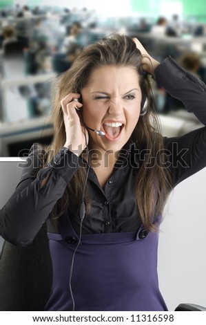 a call operator after a long day of work who drives her crazy