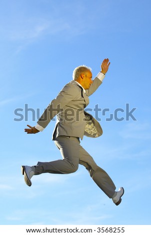the businessman jump