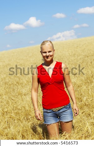 Woman countryside