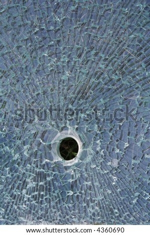 Black hole in glass