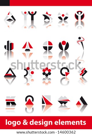 Abstract vector illustration of logo and design elements Abstract vector illustration of logo and design elements