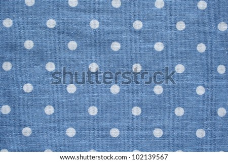 Blue Spotty Fabric