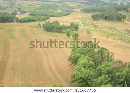 Overlooking fields