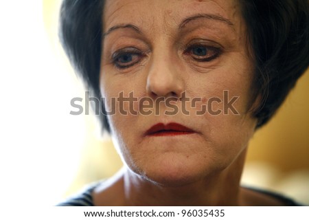BUCHAREST, ROMANIA - APRIL 9: Romanian author Herta Muller, the 2009 Nobel Prize winner for literature, speaks during an interview in Bucharest, Romania,  on Thursday,  April 9, 2008.