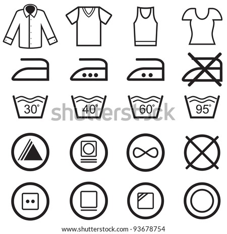symbols washing