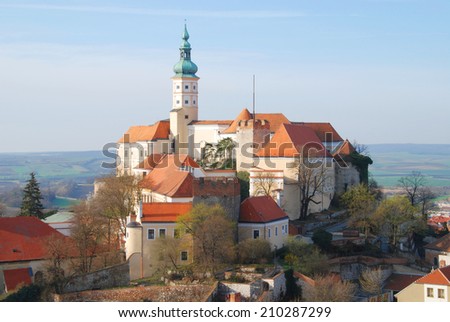 Castle of Mikulov, South Moravia, Bohemia, Czech Republic