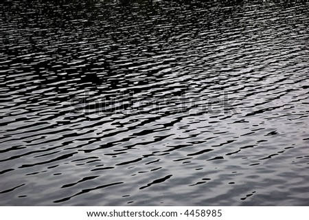 Dark water texture - surface of river