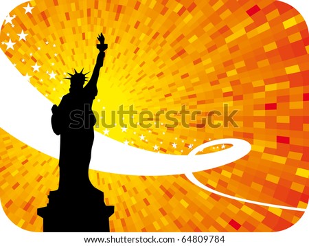 new york city skyline silhouette. stock vector : New York city
