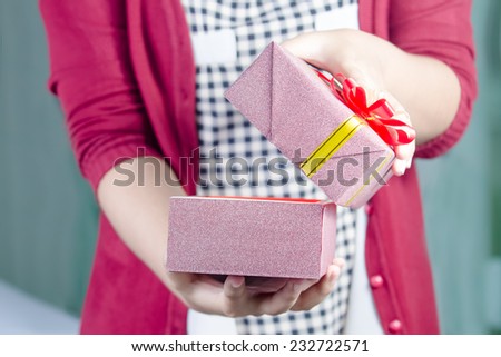 open a box gift for special Day