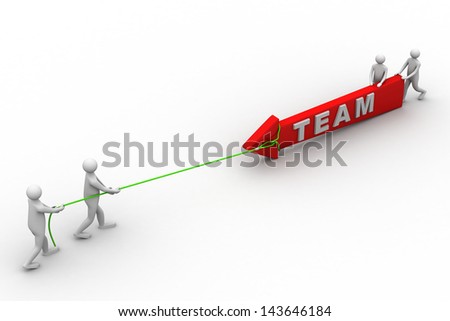 business team pulling up bar using rope