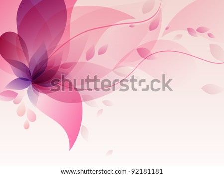 Abstract colorful background .with pink floral