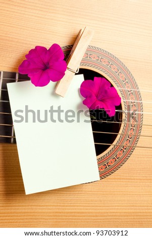 Guitar And Flowers