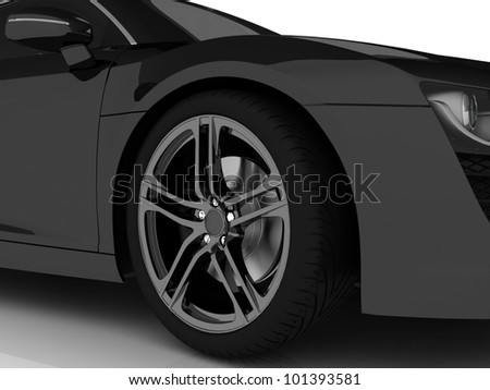 Sport car isolated on white