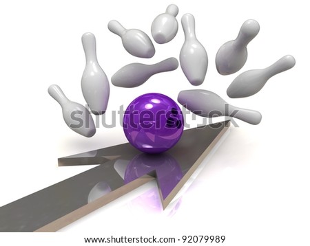 Purple Bowling Ball