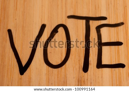 Vote on Dry Erase Board