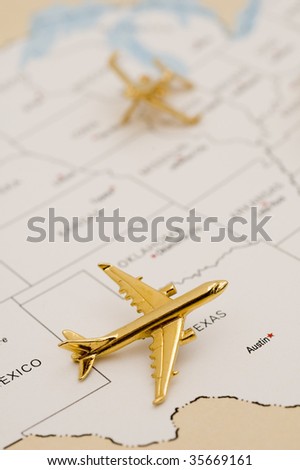 Planes Over Southwest. Map is Copyright and Trademark Free, Downloaded off www.nationalatlas.gov