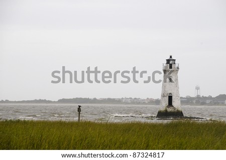 Historic Lighthouse Near Savannah, Georgia