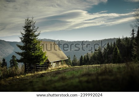 Cottage in the mountains in Poland.